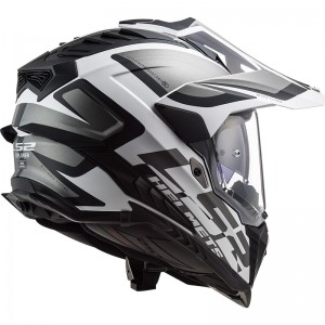 LS2 MX701 EXPLORER HPFC Alter Matt Black White - Micasco.es - Tu tienda de cascos de moto