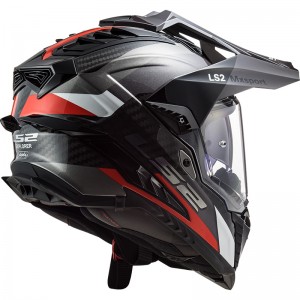 LS2 MX701 EXPLORER C Frontier Titanium Red - Micasco.es - Tu tienda de cascos de moto