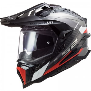 LS2 MX701 EXPLORER C Frontier Titanium Red - Micasco.es - Tu tienda de cascos de moto