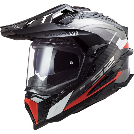 LS2 MX701 EXPLORER C Frontier Titanium Red 22.05 - Micasco.es - Tu tienda de cascos de moto