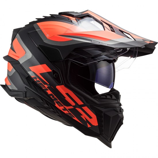 LS2 MX701 EXPLORER HPFC Alter Matt Black Fluo Orange - Micasco.es - Tu tienda de cascos de moto