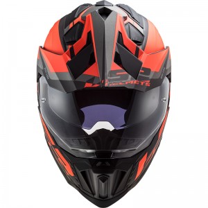 LS2 MX701 EXPLORER HPFC Alter Matt Black Fluo Orange - Micasco.es - Tu tienda de cascos de moto