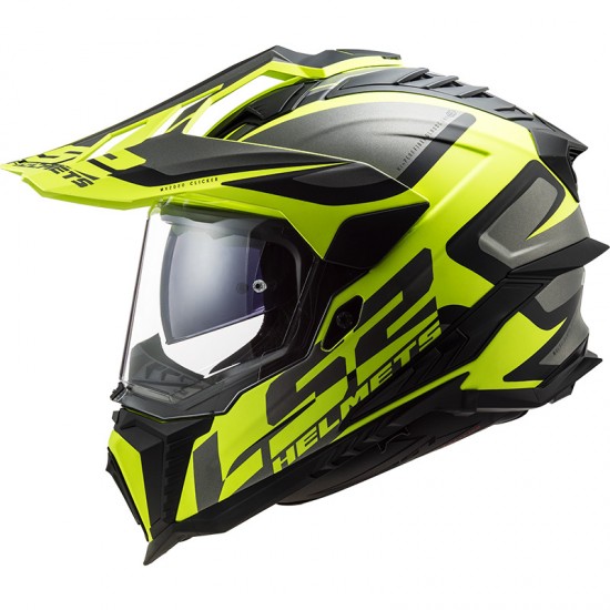 LS2 MX701 EXPLORER HPFC Alter Matt Black HV Yellow - Micasco.es - Tu tienda de cascos de moto