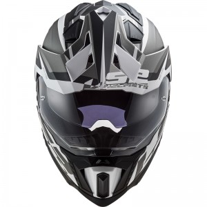 LS2 MX701 EXPLORER HPFC Alter Matt Black White - Micasco.es - Tu tienda de cascos de moto