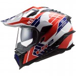 LS2 MX701 EXPLORER HPFC Atlantis White Red Blue - Micasco.es - Tu tienda de cascos de moto