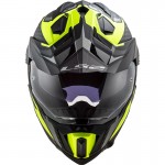 LS2 MX701 EXPLORER C Focus Matt Titanium HV Yellow - Micasco.es - Tu tienda de cascos de moto