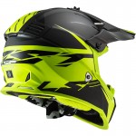 Casco cross/enduro LS2 Helmets MX437 FAST EVO Roar Matt Black HV Yellow - Micasco.es - Tu tienda de cascos de moto