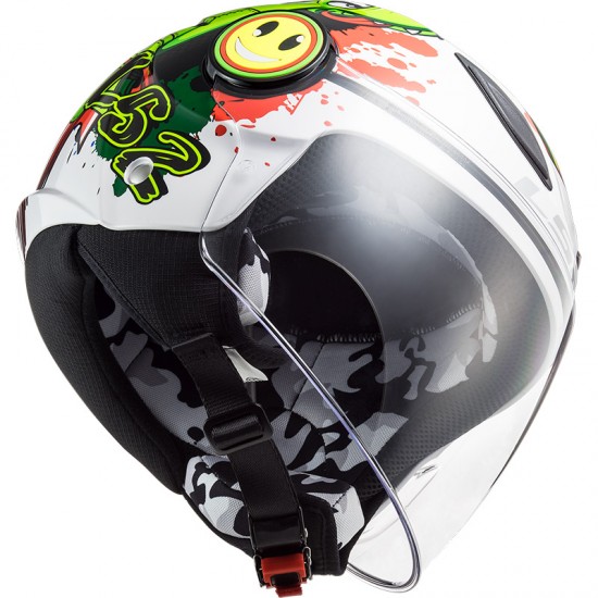 Casco INFANTIL LS2 OF602 FUNNY Croco White - Micasco.es - Tu tienda de cascos de moto