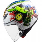 Casco INFANTIL LS2 OF602 FUNNY Croco White - Micasco.es - Tu tienda de cascos de moto
