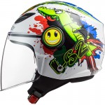 Casco INFANTIL LS2 OF602 FUNNY Croco White - Micasco.es - Tu tienda de cascos de moto