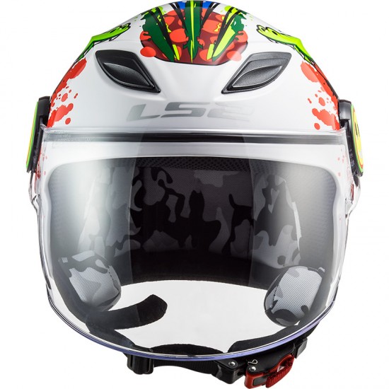 Casco INFANTIL LS2 OF602 FUNNY Croco White - Micasco.es - Tu tienda de cascos de moto
