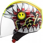 Casco INFANTIL LS2 OF602 FUNNY Crunch White HV Yellow - Micasco.es Casco INFANTIL LS2 OF602 FUNNY Crunch White HV Yellow - Micasco.es - Tu tienda de cascos de moto