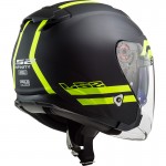 Casco jet LS2 Helmets OF521 INFINITY Hyper Matt Titanium HV Yellow - Micasco.es - Tu tienda de cascos de moto