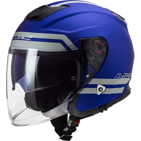 SUPEROFERTA Casco jet LS2 Helmets OF521 INFINITY Hyper Matt Blue