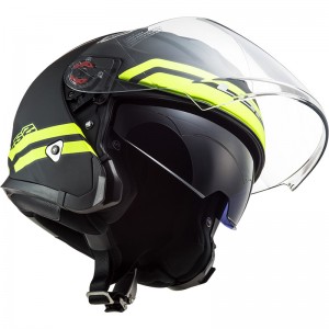 Casco jet LS2 Helmets OF521 INFINITY Hyper Matt Titanium HV Yellow - Micasco.es Casco jet LS2 Helmets OF521 INFINITY Hyper Matt Titanium HV Yellow - Micasco.es - Tu tienda de cascos de moto