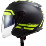 Casco jet LS2 Helmets OF521 INFINITY Hyper Matt Titanium HV Yellow - Micasco.es - Tu tienda de cascos de moto