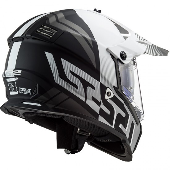 SUPEROFERTA Casco offroad LS2 Helmets MX436 PIONEER EVO Evolve Matt Black White - Micasco.es - Tu tienda de cascos de moto