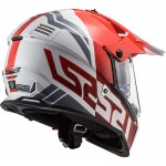 Casco offroad LS2 Helmets MX436 PIONEER EVO Evolve Red White - Micasco.es - Tu tienda de cascos de moto