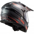 Casco offroad LS2 Helmets MX436 PIONEER EVO Knight Titanium Fluo Orange