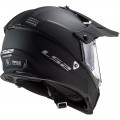 Casco offroad LS2 Helmets MX436 PIONEER EVO Solid Matt Black