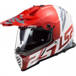 Casco offroad LS2 Helmets MX436 PIONEER EVO Evolve Red White - Micasco.es - Tu tienda de cascos de moto