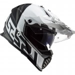 SUPEROFERTA Casco offroad LS2 Helmets MX436 PIONEER EVO Evolve Matt Black White - Micasco.es - Tu tienda de cascos de moto