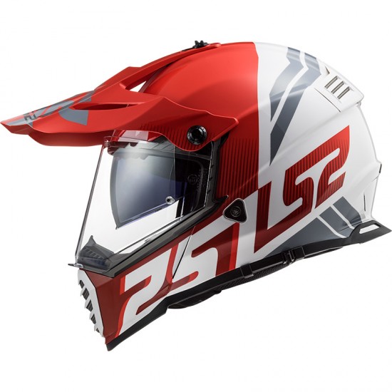 Casco offroad LS2 Helmets MX436 PIONEER EVO Evolve Red White - Micasco.es - Tu tienda de cascos de moto