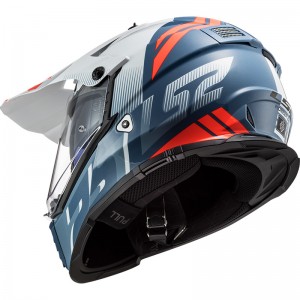 Casco offroad LS2 Helmets MX436 PIONEER EVO Evolve White Cobalt - Micasco.es - Tu tienda de cascos de moto