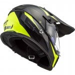 Casco offroad LS2 Helmets MX436 PIONEER EVO Router Matt Black HV Yellow - Micasco.es - Tu tienda de cascos de moto