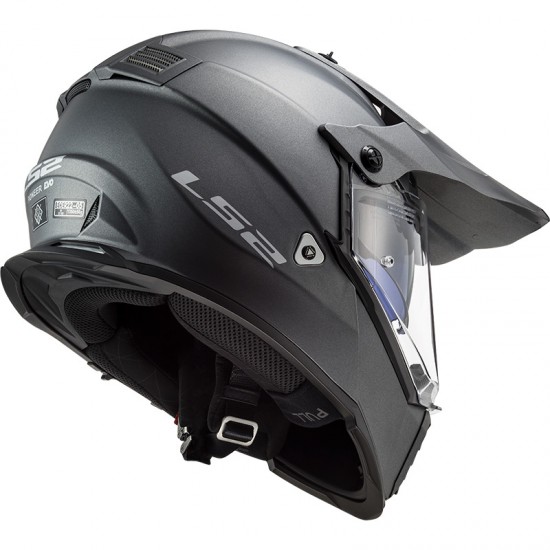 Casco offroad LS2 Helmets MX436 PIONEER EVO Solid Matt Titanium - Micasco.es - Tu tienda de cascos de moto