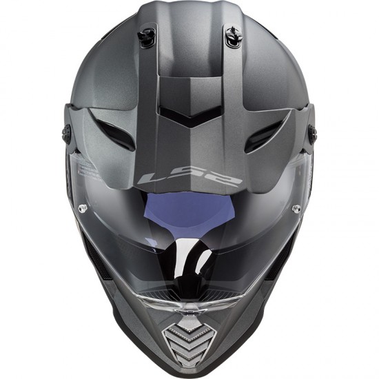 Casco offroad LS2 Helmets MX436 PIONEER EVO Solid Matt Titanium - Micasco.es - Tu tienda de cascos de moto