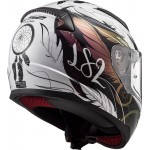 Casco integral LS2 Helmets FF353 RAPID Boho White Black Pink - Micasco.es - Tu tienda de cascos de moto