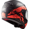 Casco integral LS2 Helmets FF353 RAPID Deadbolt Matt Black Orange