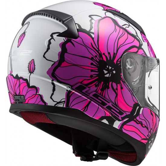 Casco integral LS2 Helmets FF353 RAPID Poppies Pink - Micasco.es Casco integral LS2 Helmets FF353 RAPID Poppies Pink - Micasco.es - Tu tienda de cascos de moto