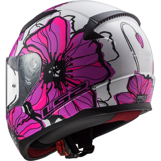 Casco integral LS2 Helmets FF353 RAPID Poppies Pink - Micasco.es Casco integral LS2 Helmets FF353 RAPID Poppies Pink - Micasco.es - Tu tienda de cascos de moto