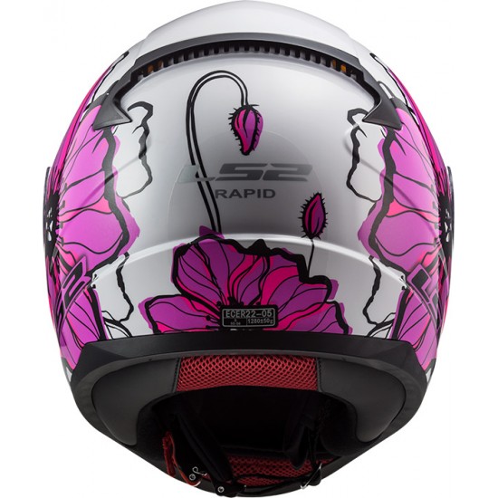 Casco integral LS2 Helmets FF353 RAPID Poppies Pink - Micasco.es Casco integral LS2 Helmets FF353 RAPID Poppies Pink - Micasco.es - Tu tienda de cascos de moto