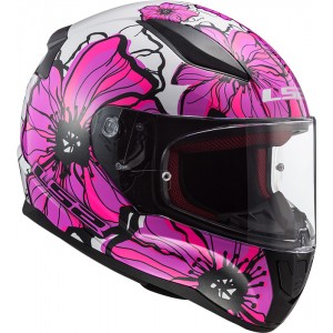 Casco integral LS2 Helmets FF353 RAPID Poppies Pink - Micasco.es - Tu tienda de cascos de moto