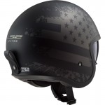 Casco jet LS2 Helmets OF599 SPITFIRE Black Flag Matt Black Titanium - Micasco.es - Tu tienda de cascos de moto