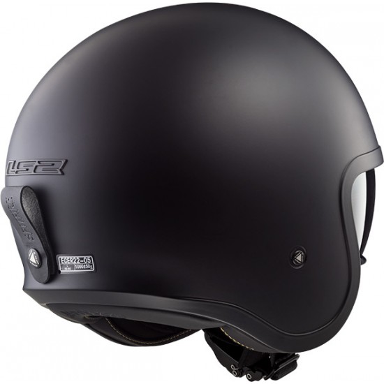 Casco jet LS2 Helmets OF599 SPITFIRE Solid Matt Black - Micasco.es - Tu tienda de cascos de moto