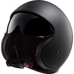 Casco jet LS2 Helmets OF599 SPITFIRE Solid Matt Black - Micasco.es - Tu tienda de cascos de moto