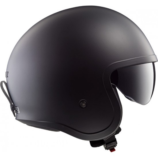 Casco jet LS2 Helmets OF599 SPITFIRE Solid Matt Black - Micasco.es - Tu tienda de cascos de moto