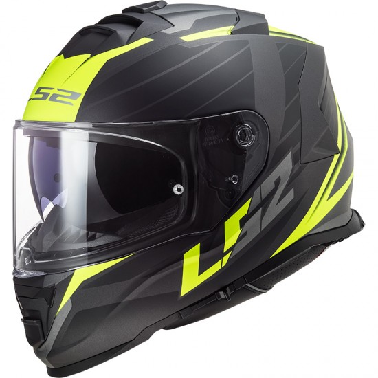 Casco integral LS2 FF800 STORM Nerve Matt Black HV Yellow - Micasco.es Casco integral LS2 FF800 STORM Nerve Matt Black HV Yellow - Micasco.es - Tu tienda de cascos de moto