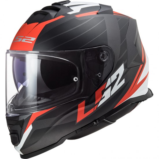 Casco integral LS2 FF800 STORM Nerve Matt Black Red - Micasco.es - Tu tienda de cascos de moto