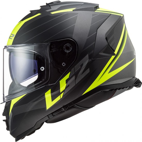 Casco integral LS2 FF800 STORM Nerve Matt Black HV Yellow - Micasco.es Casco integral LS2 FF800 STORM Nerve Matt Black HV Yellow - Micasco.es - Tu tienda de cascos de moto