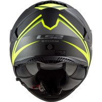 Casco integral LS2 FF800 STORM Nerve Matt Black HV Yellow - Micasco.es - Tu tienda de cascos de moto