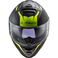 Casco integral LS2 FF800 STORM Nerve Matt Black HV Yellow - Micasco.es - Tu tienda de cascos de moto