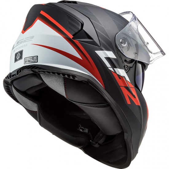 Casco integral LS2 FF800 STORM Nerve Matt Black Red - Micasco.es - Tu tienda de cascos de moto