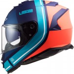 Casco integral LS2 FF800 STORM Slant Matt Blue Fluo Orange - Micasco.es - Tu tienda de cascos de moto