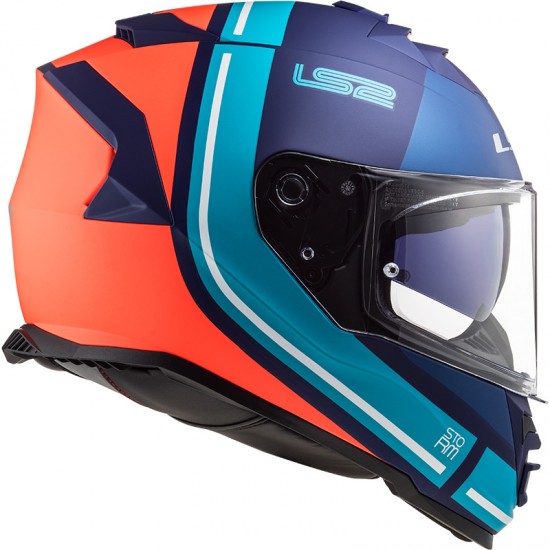 Casco integral LS2 FF800 STORM Slant Matt Blue Fluo Orange - Micasco.es Casco integral LS2 FF800 STORM Slant Matt Blue Fluo Orange - Micasco.es - Tu tienda de cascos de moto