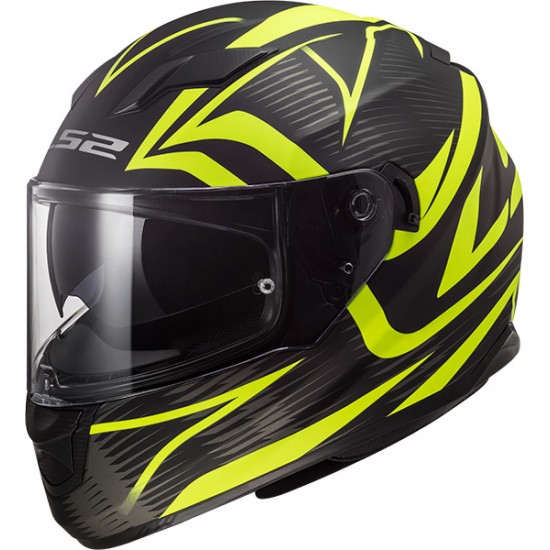 Casco integral LS2 Helmets FF320 STREAM EVO JINK Matt Black HV Yellow - Micasco.es - Tu tienda de cascos de moto